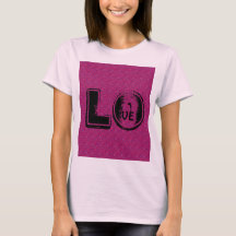 T-SHIRT PINK AMOR MULHERES MANDALA