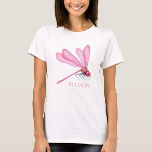 T-Shirt Pink Dragonflies