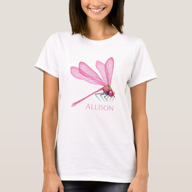 T-Shirt Pink Dragonflies (Frente)
