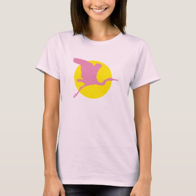 T-shirt Pink Heron (Frente)