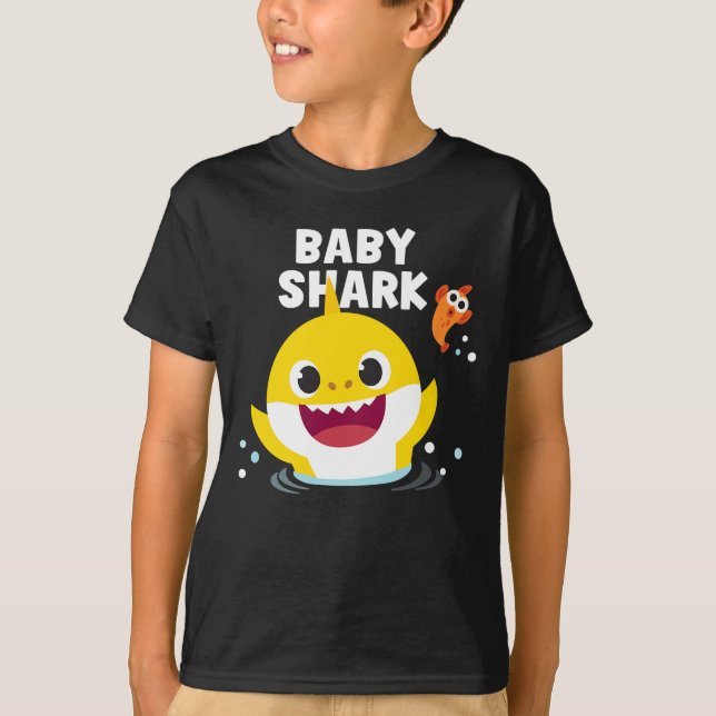 t-shirt Pinkfong Baby Shark com texto (Frente)