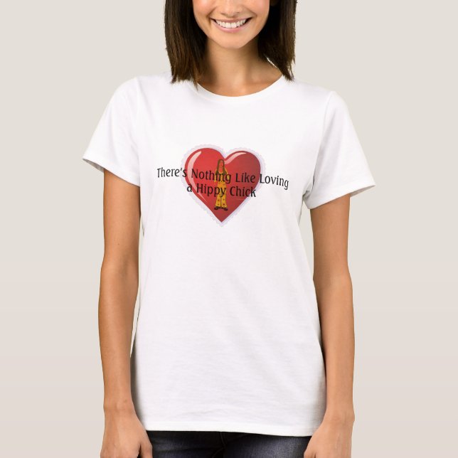 T-shirt Pintinho do hippy do T (Frente)