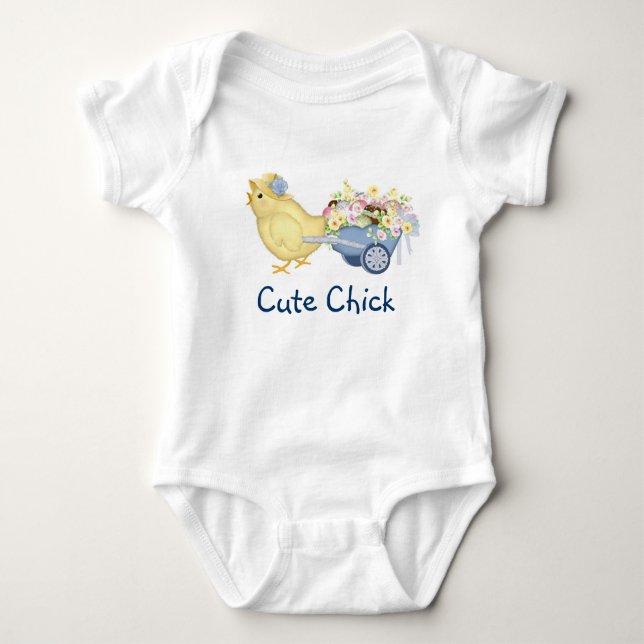 T-shirt Pintinho e carrinho (Frente)