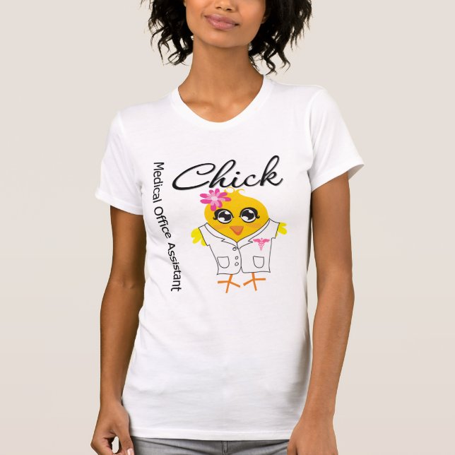 T-shirt Pintinho médico do assistente do escritório (Frente)