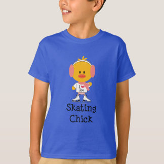 T-shirt Pintinhos De Ice Para Crianças De Patinação Orgâni