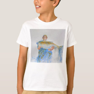 T-shirt Pintor de aquarelas do pescador presente de pesca 
