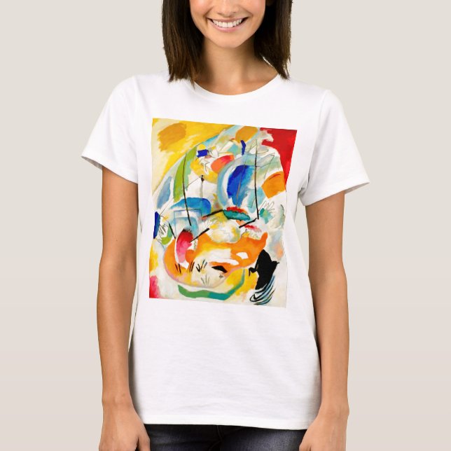T-shirt Pintura da Batalha do Mar de Kandinsky em 1913 (Frente)