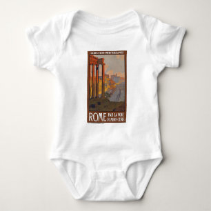 T-shirt Pintura de anúncio de viagem da Roma Antiga