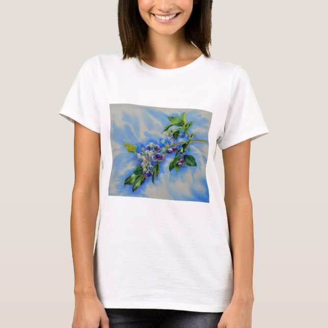 T-shirt Pintura de aquarela elegante (Frente)