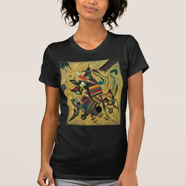 T-shirt Pintura de Canvas de Pontos Kandinsky (Frente)