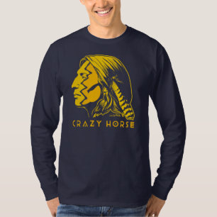 T-shirt Pintura de guerra louca do cavalo