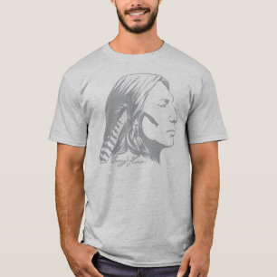 T-shirt Pintura de guerra louca do cavalo