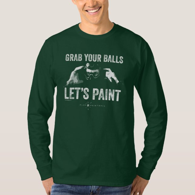 T-shirt Pintura de Paintball Let's (Frente)