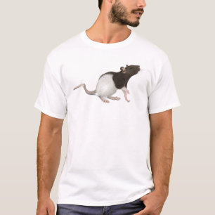 T-shirt Pintura do rato do animal de estimação