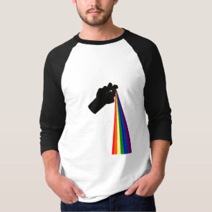 T-shirt Pintura pistola o arco-íris