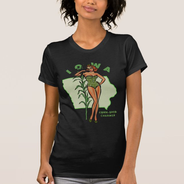 T-shirt Pinup de Iowa (Frente)