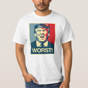 T-shirt PIOR - Cartaz Anti-Trump - Anti-Trump -