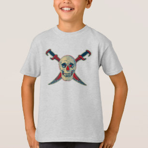T-shirt Pirata (crânio) - conforto básico do Hanes Tagle