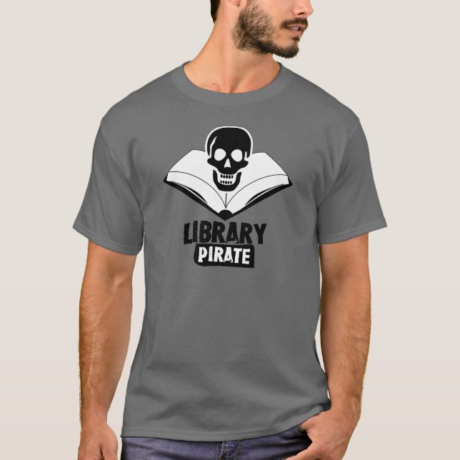 T-shirt Pirata da biblioteca (Frente)