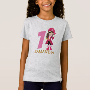 T-Shirt pirata de festa de primeiro aniversario Ro
