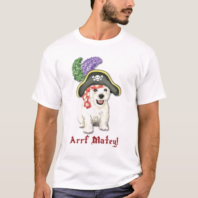 T-shirt Pirata de Westie (Frente)
