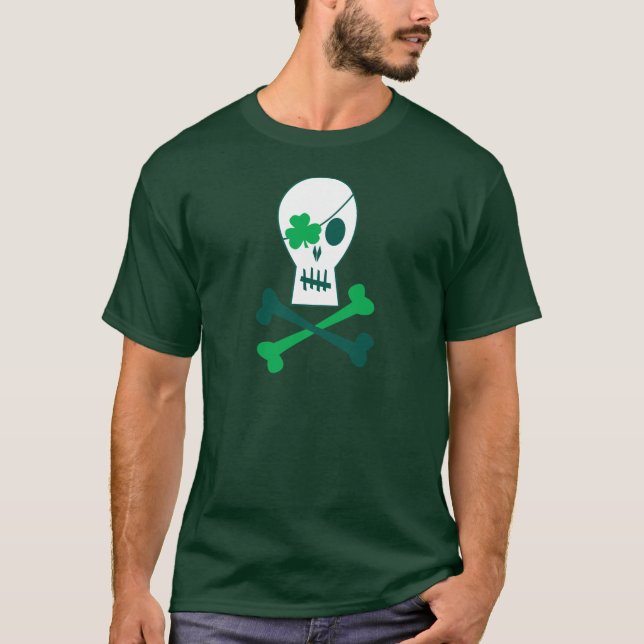 T-shirt Pirata do dia de St Patrick (Frente)
