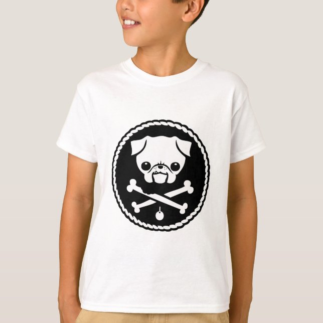 T-shirt Pirata do Pug (Frente)