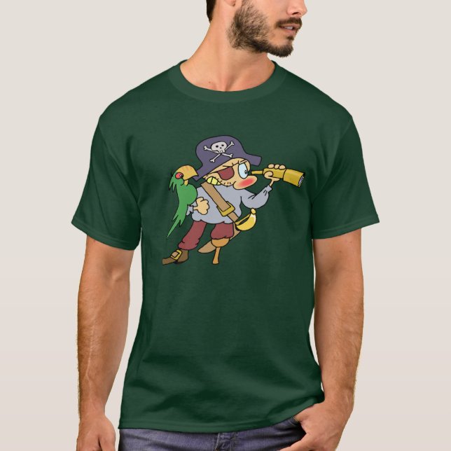 T-shirt Pirata escuro (Frente)
