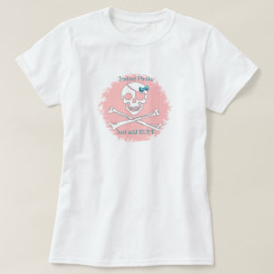 T-shirt Pirata imediato cor-de-rosa