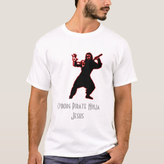T-shirt Pirata Ninja Jesus do Cyborg