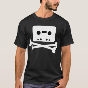 T-shirt Pirataria/T de gravação Home