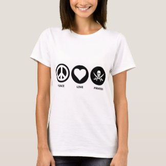 T-shirt Piratas do amor da paz
