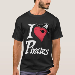 T-shirt Piratas do coração - obscuridade