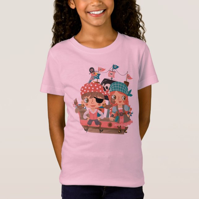 T-shirt Piratas femininos (Frente)