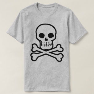 T-Shirt Pirate Skull e Crossbones