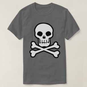 T-Shirt Pirate Skull e Crossbones