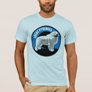 T-shirt Pirenéus Excelentes de cães