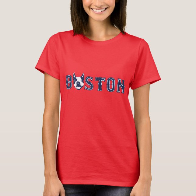 T-shirt Pisc Boston Terrier - Boston (Frente)