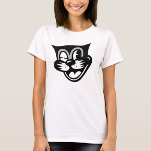 T-shirt Pisc o gato preto