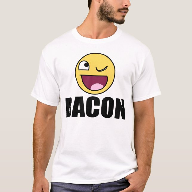 T-SHIRT PISC SE VOCÊ AMA O BACON (Frente)