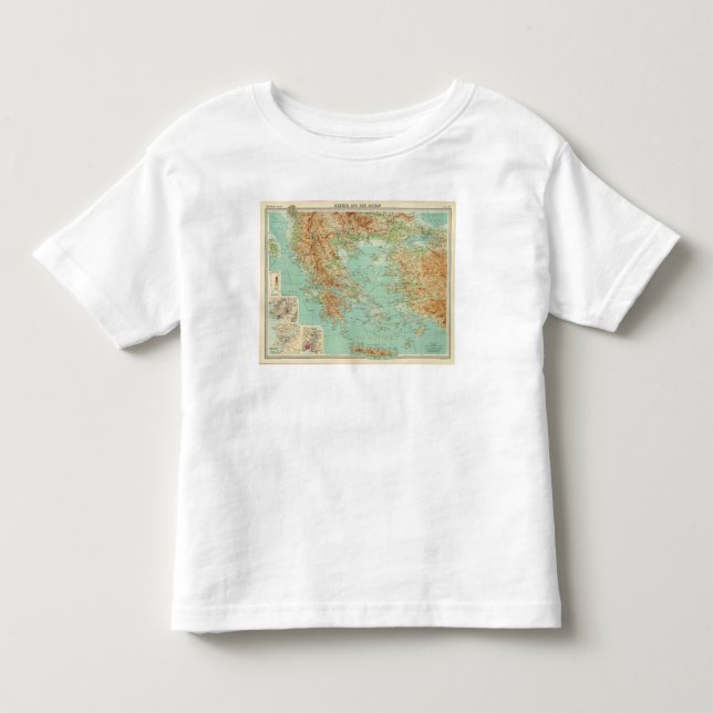 T-shirt Piscina e o egeu (Frente)