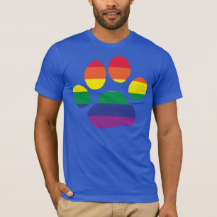 T-shirt Pistas de Cachorro Arco-Íris
