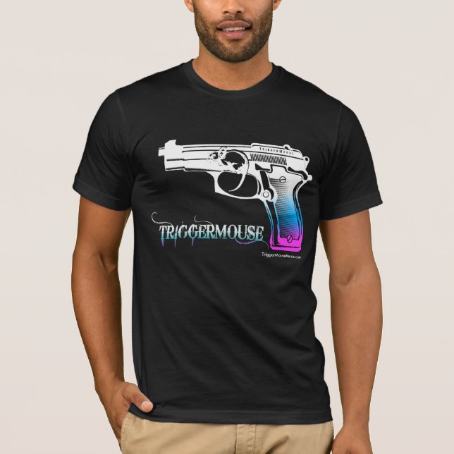 T-shirt Pistola de TriggerMouse invertida (Frente)