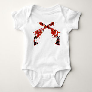 T-shirt Pistolas cruzadas retros