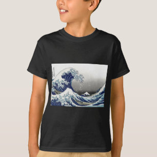 T-shirt PixDezines Vintage, Grande Onda, Hokusai 葛飾北斎の神奈川沖