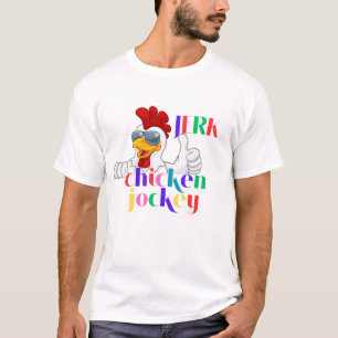 T-Shirt Pixel Chicken Rider   Engraçado Jogador Mo