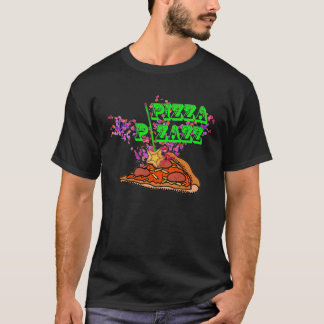 T-shirt Pizazz da pizza para homens