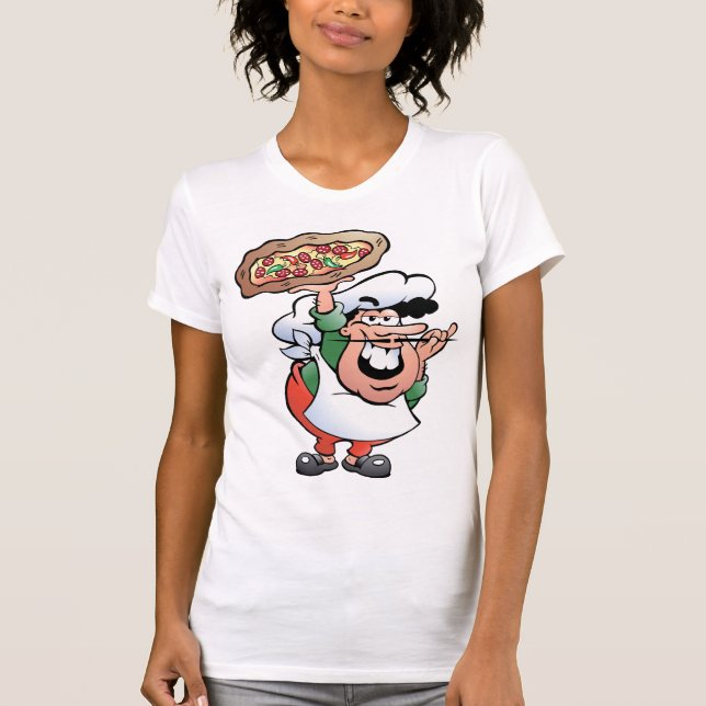 T-Shirt Pizza Baker Womens (Frente)