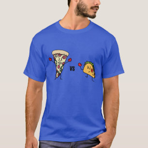 T-shirt Pizza de Pepperoni CONTRA o Taco: Mexicano contra