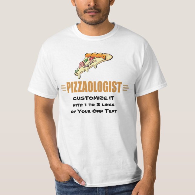 T-shirt Pizza Engraçada (Frente)